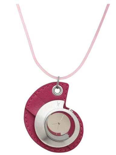 Fastrack Silver Dial Pink Leather Strap Watch - Kamal Watch Company