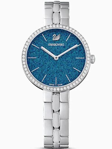 Swarovski Cosmopolitan Watch, Metal bracelet, Blue Dial - Kamal Watch Company