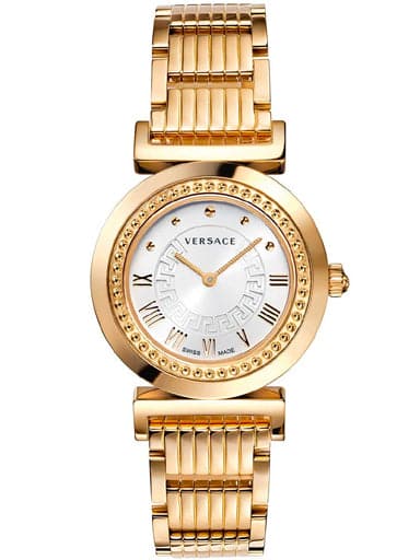Versace Vanity Round Analog White Dial Ladies Watch - Kamal Watch Company