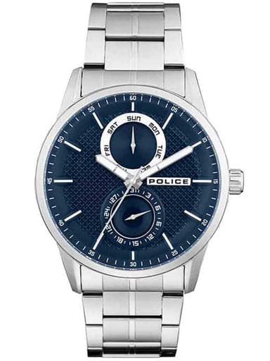 Police Round Analog Dark Blue Dial Mens Watch - Kamal Watch Company