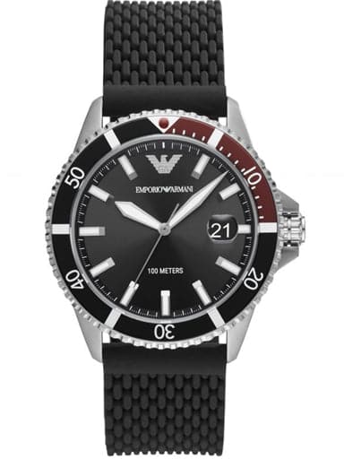 Emporio armani watch rubber strap hotsell