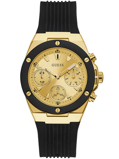 Womens ATHENA Champagne Dial Silicone Analogue Watch - Kamal Watch Company