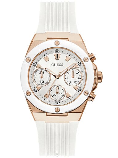 Womens ATHENA White Dial Silicone Analogue Watch - Kamal Watch Company