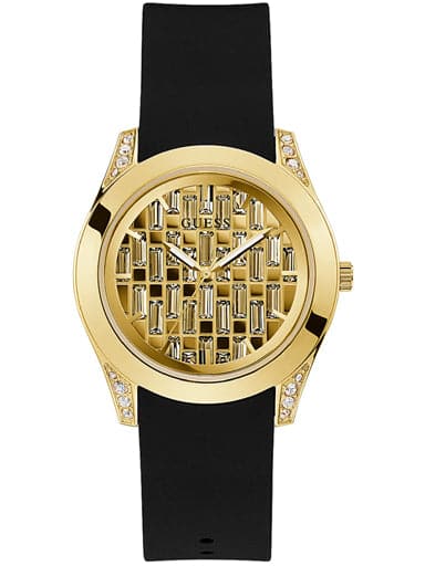 Womens CLARITY Champagne Dial Silicone Analogue Watch - Kamal Watch Company