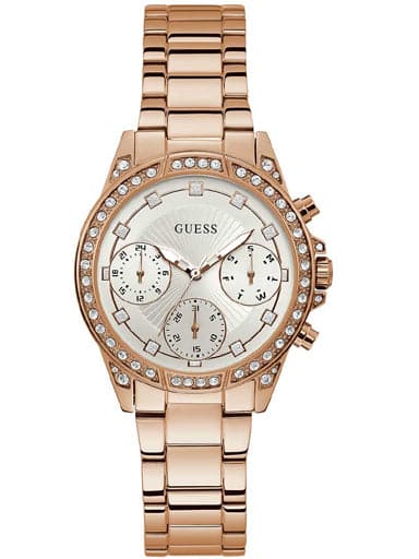 Womens Silver Dial Stainless Steel Multi-Function Watch - Kamal Watch Company