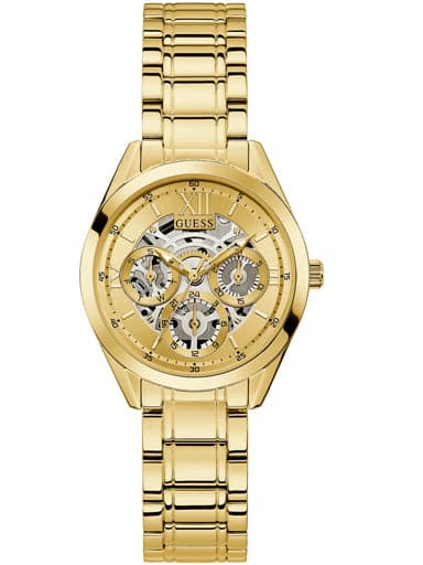 GUESS GOLD TONE CASE GOLD TONE STAINLESS STEEL WATCH - Kamal Watch Company