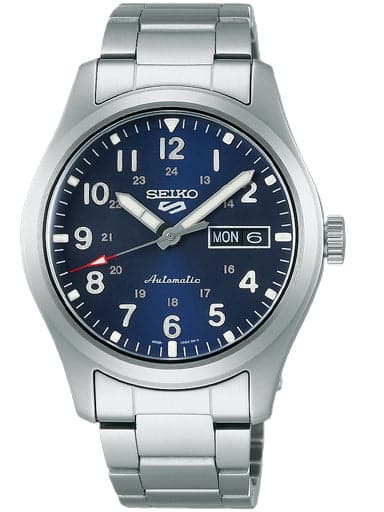 Seiko 5 Sport Stainless Steel Blue Dial Watch - Kamal Watch Company