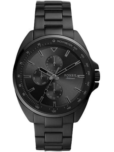 Fossil Autocross Multifunction Black Stainless Steel Watch - Kamal Watch Company