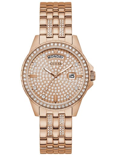 guess rose gold sneakers