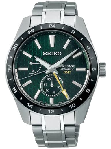 SEIKO PRESAGE SHARP EDGED SERIES GMT WATCH - Kamal Watch Company