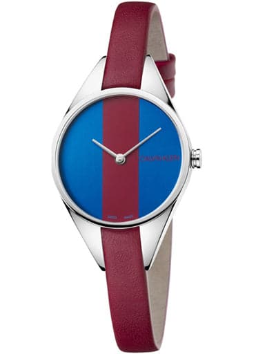 CALVIN KLEIN Rebel Burgund and Blue Dial K8P231UN - Kamal Watch Company