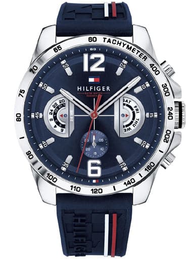 TOMMY HILFIGER Blue Dial Blue Silicone Strap TH1791476W - Kamal Watch Company