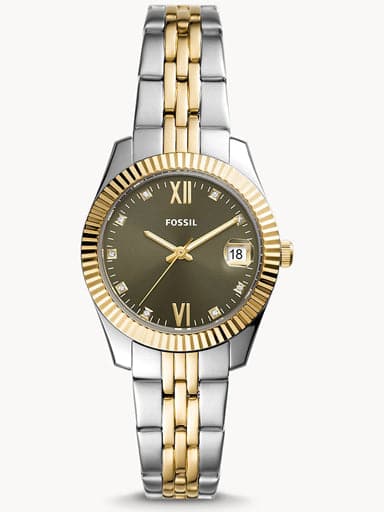 Scarlette Mini Three-hand Date Two-tone Stainless Steel Watch ES5123I - Kamal Watch Company