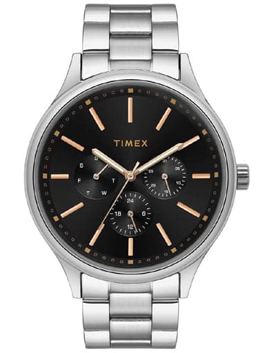 TIMEX ANALOG BLACK DIAL MEN'S WATCH TWEG18408 - Kamal Watch Company
