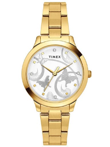 TIMEX WOMEN'S SILVER DIAL WATCH TW000T635 - Kamal Watch Company