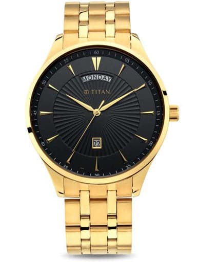 Titan Regalia Opulent Stainless Steel Watch Np90127Ym02