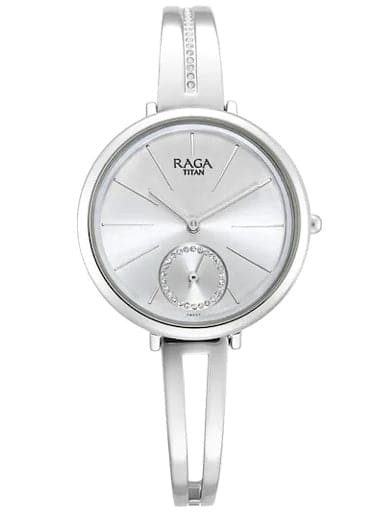 TITAN Raga Viva Silver Dial Metal Strap Watch NP2647SM01 - Kamal Watch Company