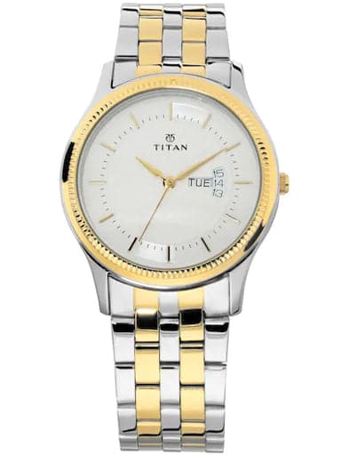 Titan Karishma Silver Dial Stainless Steel Strap Men's Watch NP1824BM01 - Kamal Watch Company