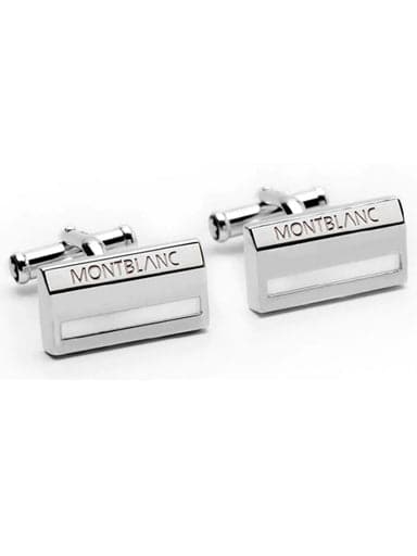 MONTBLANC Silver cufflinks MB38085 - Kamal Watch Company
