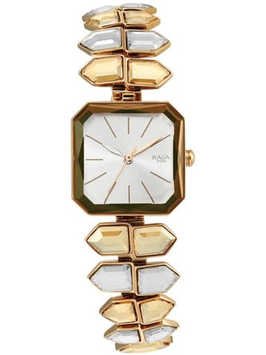 TITAN Love All Watch with Silver Dial & Brass Strap 95152WM01 - Kamal Watch Company