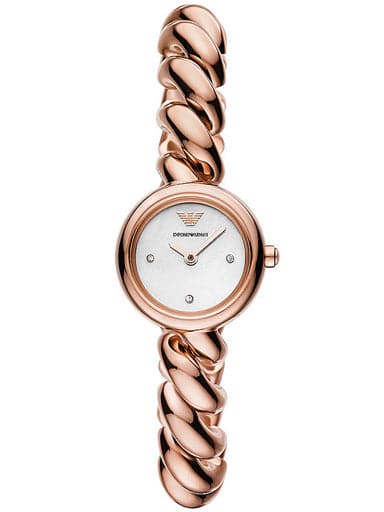 Armani two store tone ladies watch