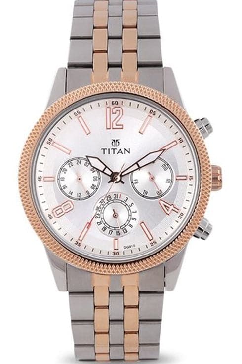 Rose Gold Titan Chronograph Watches For Men Titan Neo Analog Watch