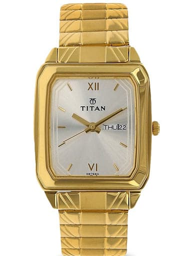 Buy online Titan Analog White Dial Men's Watch-9441km02 from