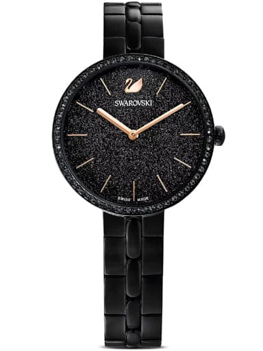 SWAROVSKI Cosmopolitan watch Metal bracelet, Black, Black finish 5547646 - Kamal Watch Company