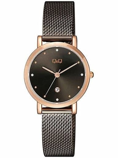 Q&Q Analog Black Dial Women's Watch A419J412Y - Kamal Watch Company