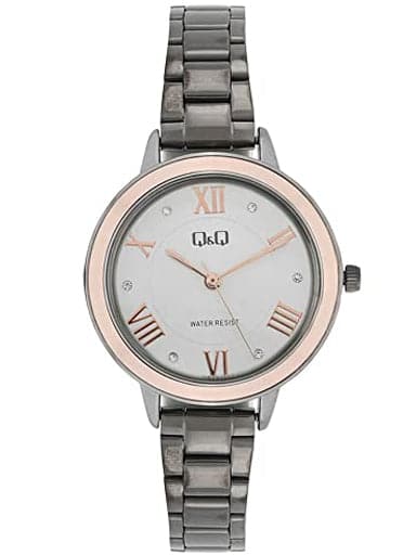 Q&Q Analog Gold Dial Women's Watch QB89J417Y - Kamal Watch Company