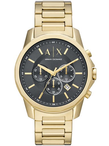 Armani Exchange Chronograph Gold-Tone Stainless Steel Watch AX1721 - Kamal Watch Company