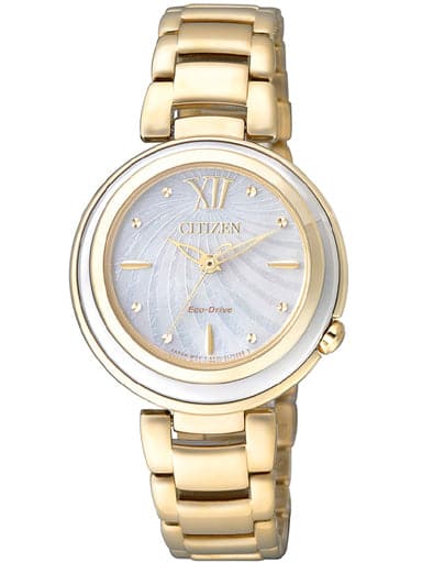 CITIZEN ECO-DRIVE LADIES WATCH MOTHER-OF-PEARL DIAL EM0336-59D - Kamal Watch Company