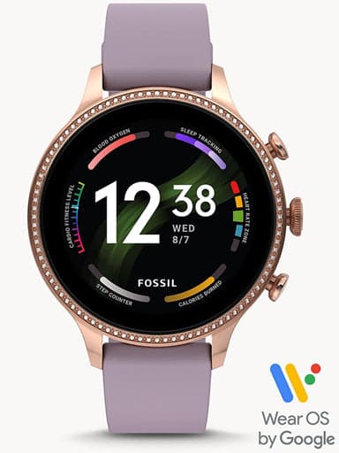 Fossil Gen 6 Smartwatch Purple Silicone FTW6080I - Kamal Watch Company