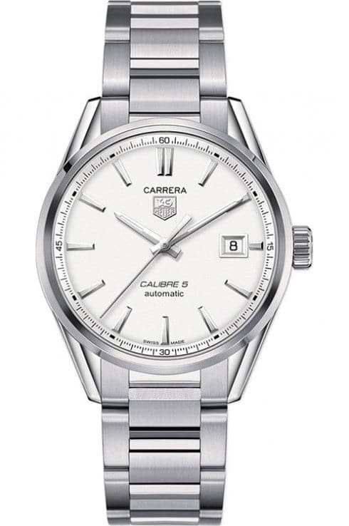 Tag Heuer Carrera Calibre Silver Dial Stainless Steel Men'S Watch