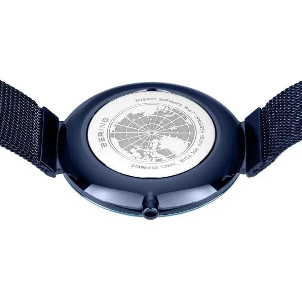 BERING Classic | polished blue | 18132-398 - Kamal Watch Company