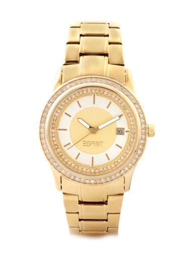 Esprit Gold Dial Gold Strap Watch For Women ES106132007 - Kamal Watch Company