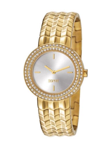 Esprit Silver Dial Gold Stainless Steel Strap Women's Watch ES106092003 - Kamal Watch Company