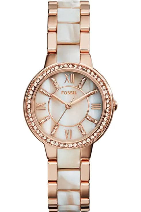Fossil Virginia And Horn Acetate Ladies Watch