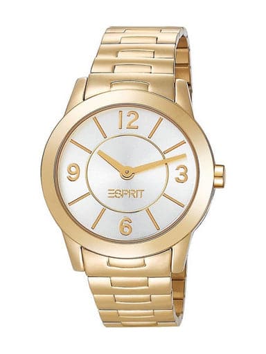 Esprit White Dial Gold Stainless Steel Strap Women's Watch ES104342006 - Kamal Watch Company
