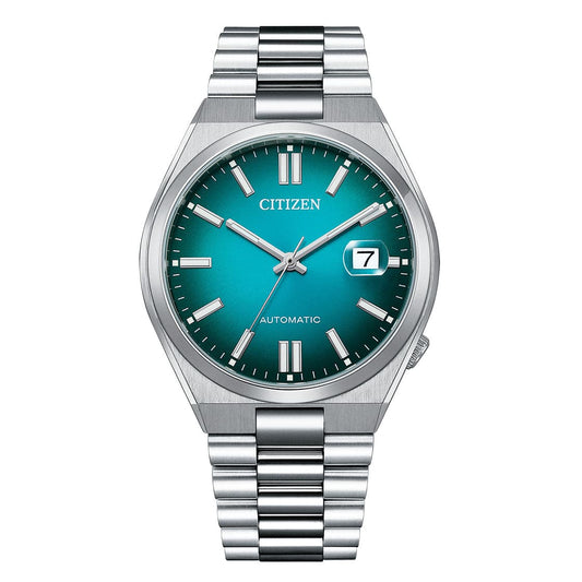 CITIZEN AUTOMATIC GENTS WATCH LAKE GREEN DIAL - NJ0151-88X - Kamal Watch Company