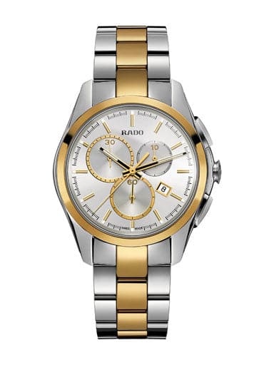 Rado HyperChrome Chronograph Silver Dial Ceramic Men's Watch - Kamal Watch Company