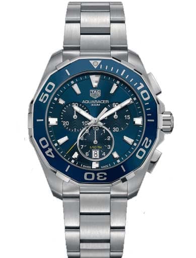 Tag Heuer Aquaracer Chronograph Blue Dial Men'S Watch