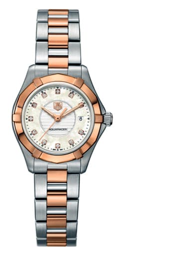 Tag Heuer Aquaracer Mother Of Pearl Dial Women'S Diamonds Watch