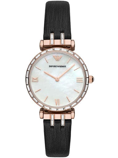 Armani ladies watch mother of pearl 2025
