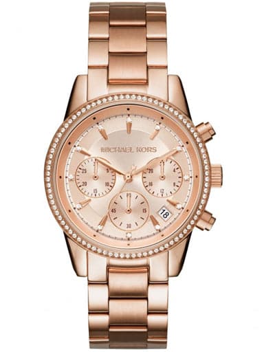 Michael Kors Women'S Bryant Rose Gold-Tone Watch Mk6357