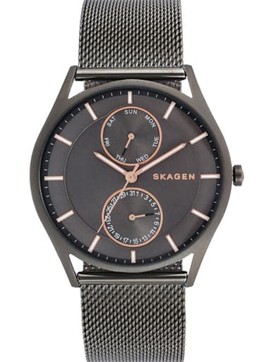 Skagen Holst Gray Steel-Mesh Multifunction Watch - Kamal Watch Company