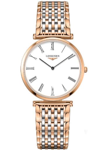 Longines La Grande Classique Quartz 33 mm White Dial Watch For Men's - Kamal Watch Company