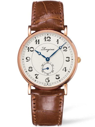 Longines rose gold mens watch shop