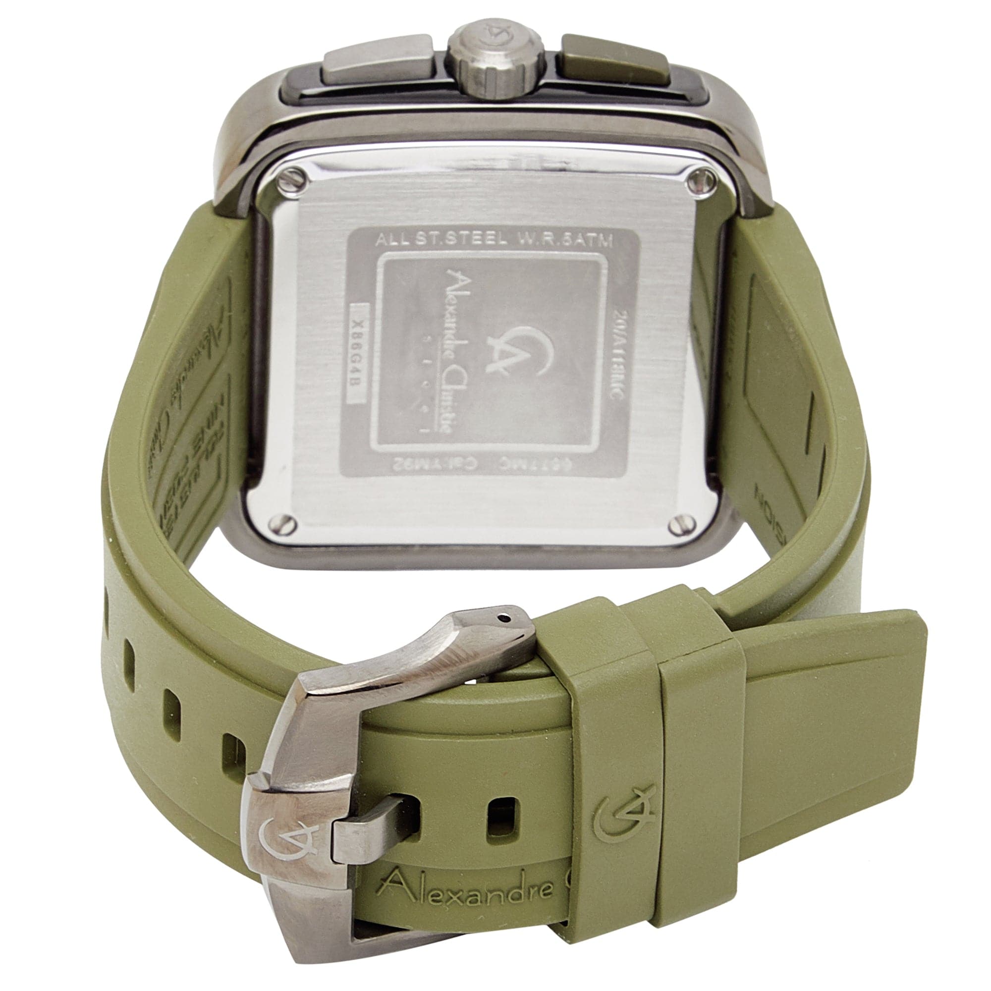 AC 6577 MCR Chronograph Watch For Men – Army Green - Kamal Watch Company