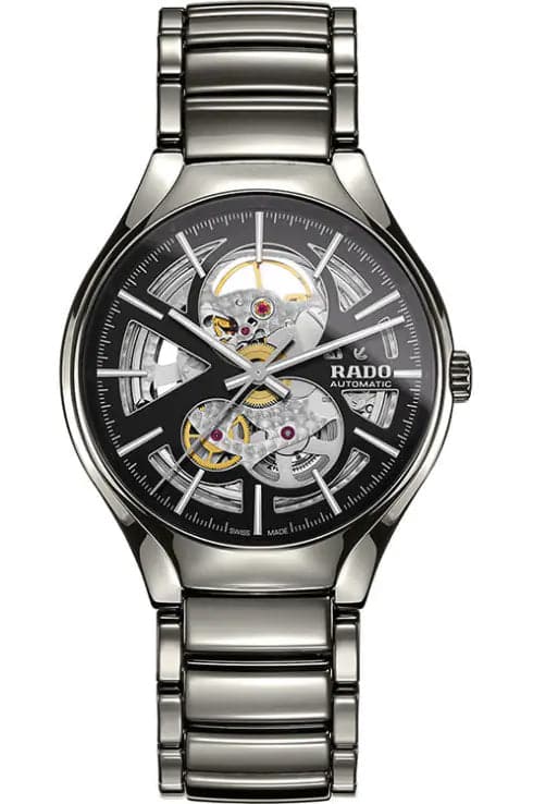 Rado True Automatic Black/Skeleton Dial Men's Watch - Kamal Watch Company